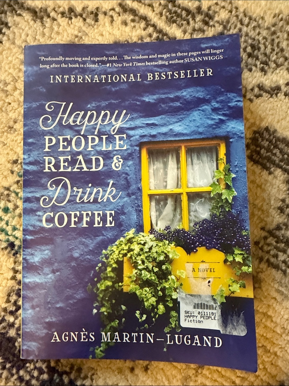 Happy People Read & Drink Coffee by - Blue & Yellow